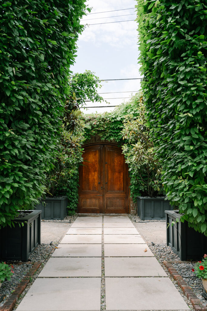Greenery at The Apiary wedding in downtown Lexington.